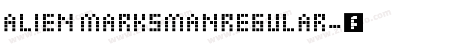 Alien MarksmanRegular字体转换